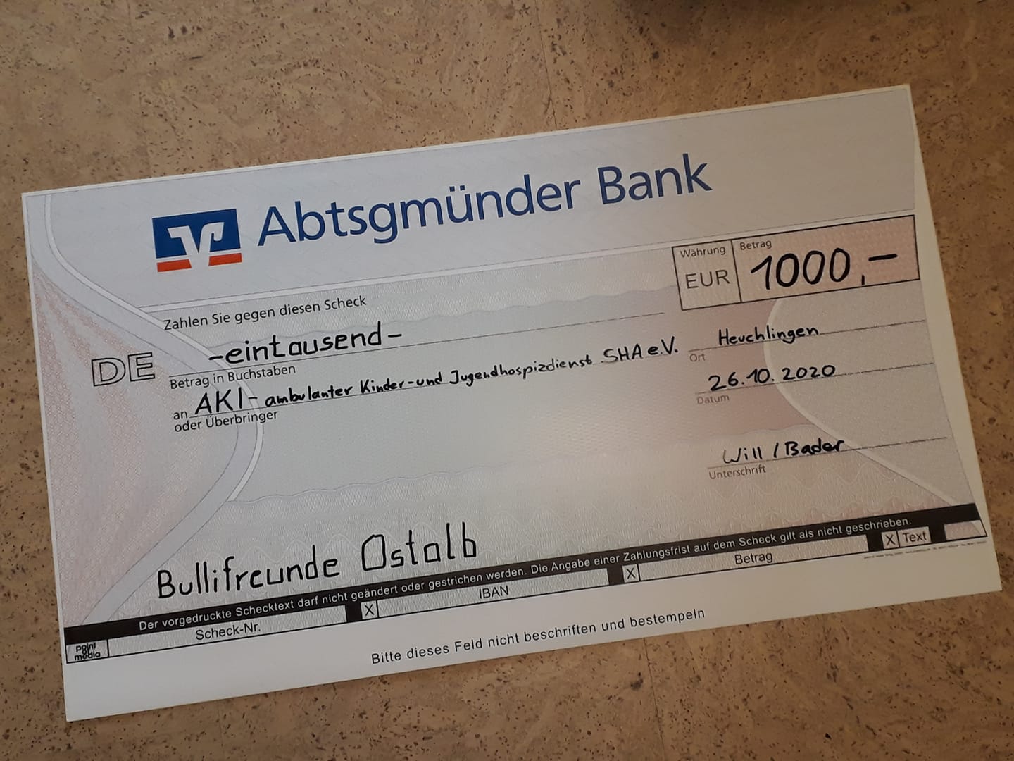 Spendenaktion Bulli Camping 2020